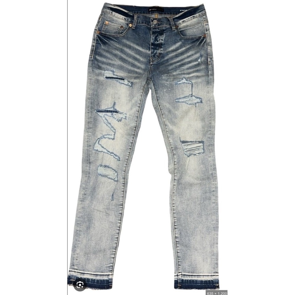 Purple Brand P001 Slim Leg Jeans Light Indigo 32‎ New With Tags